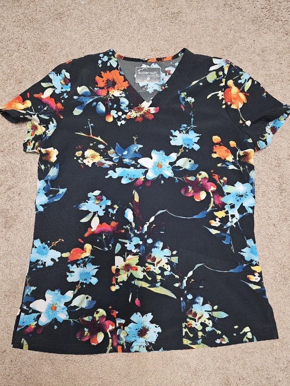 Uniform Advantage Floral Scrub Top